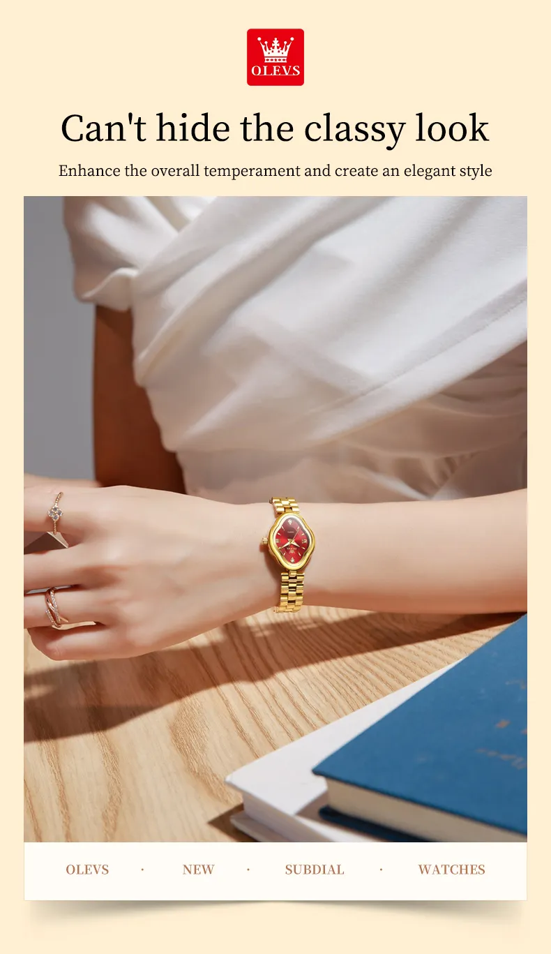 OLEVS 5666-GOLDEN BLUE description image