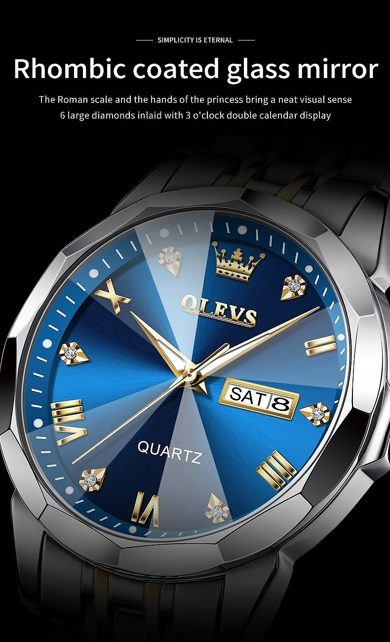OLEVS 9931-GOLDEN BLUE description image