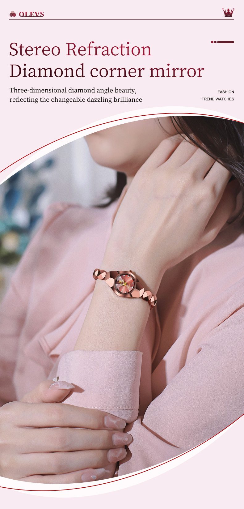 OLEVS 7007 - ROSE GOLD description image