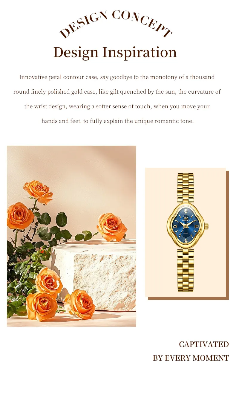 OLEVS 5666-GOLDEN BLUE description image