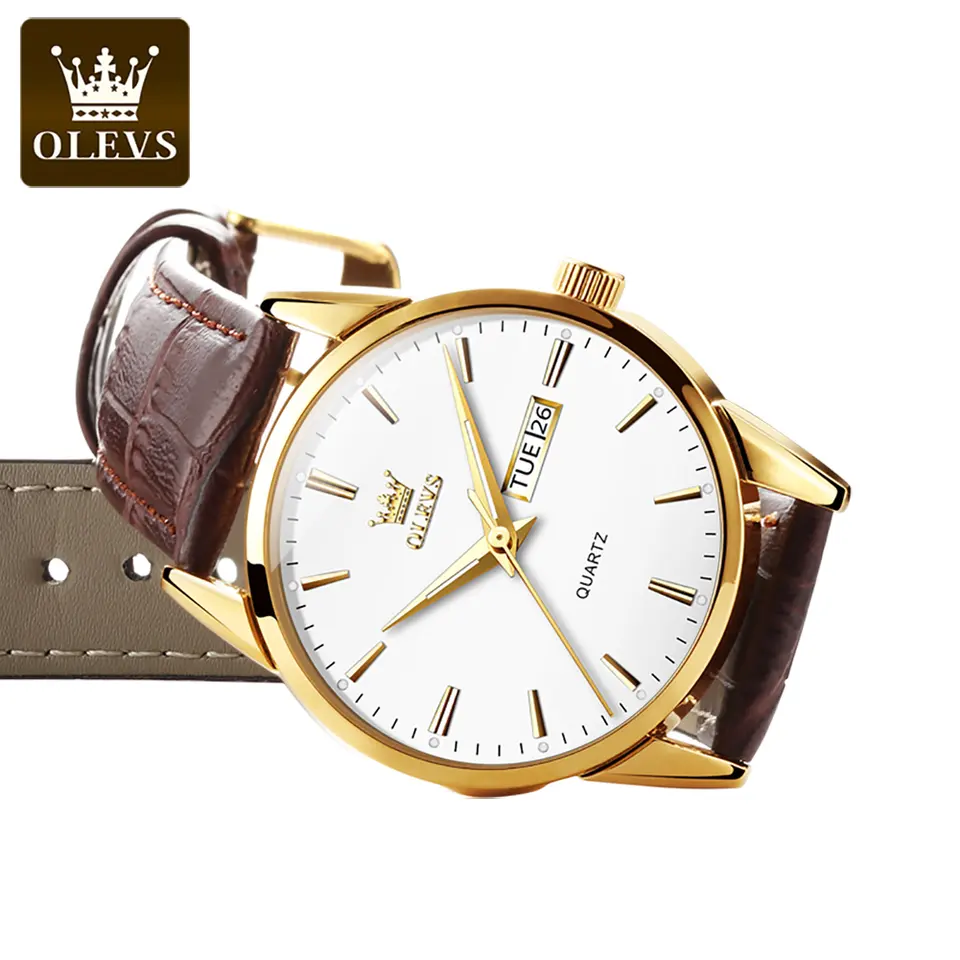 OLEVS 6898-WHITE BROWN image 2