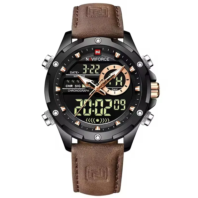 Naviforce 9208 L - Black Brown