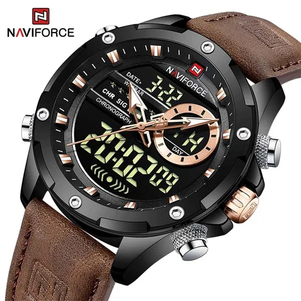 Naviforce 9208 L - Black Brown - hover