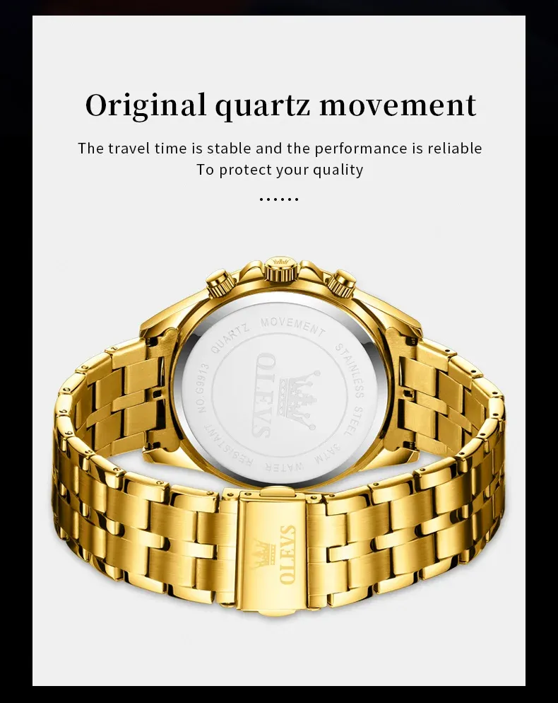 OLEVS 9913-GOLDEN description image