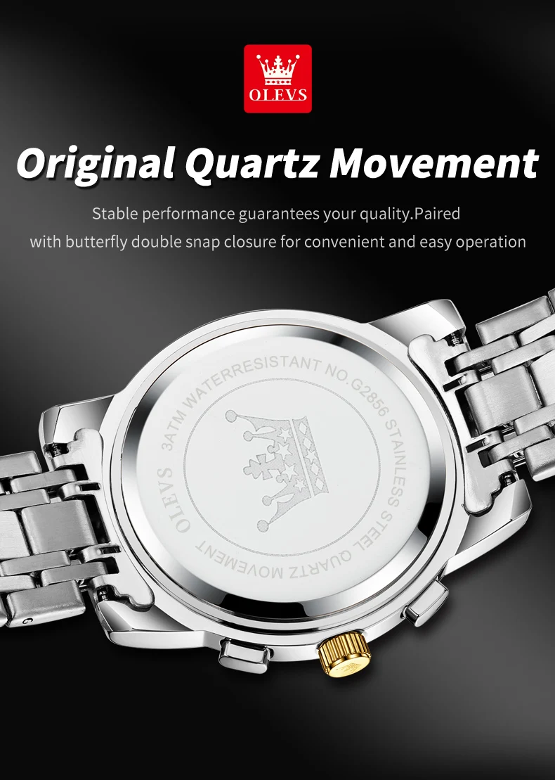 OLEVS 2856 -GOLDEN BLACK description image