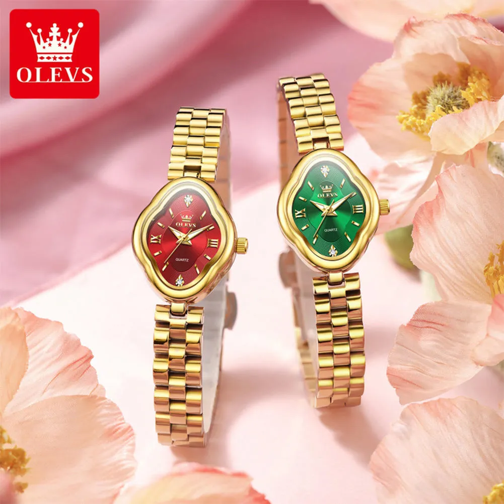 OLEVS 5666-GOLDEN GREEN description image