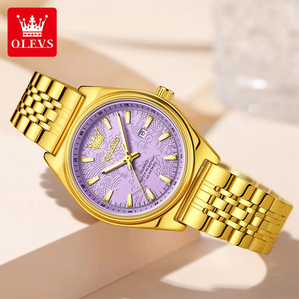 OLEVS 3703 PURPLE GOLDEN image 2