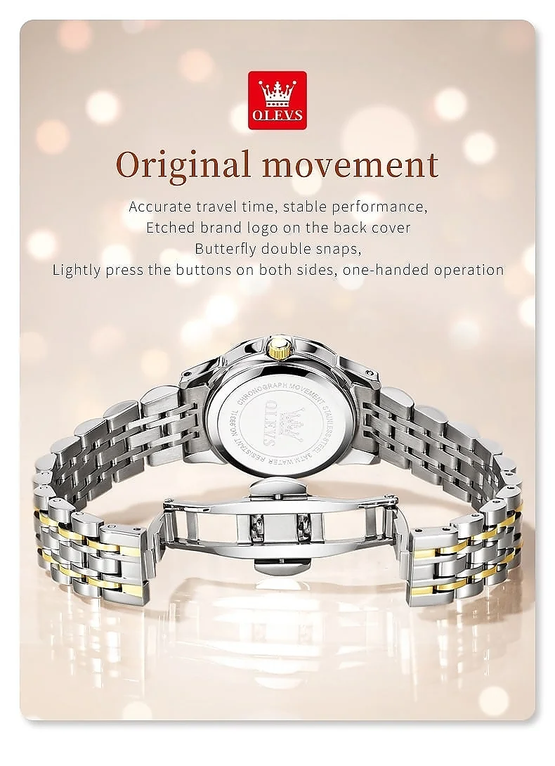 OLEVS 9931 -SILVER PINK description image
