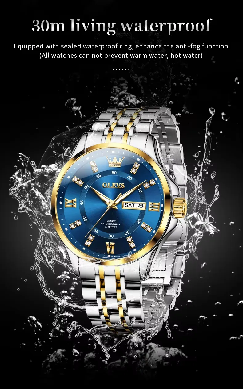 OLEVS 3620 - GOLDEN BLUE description image