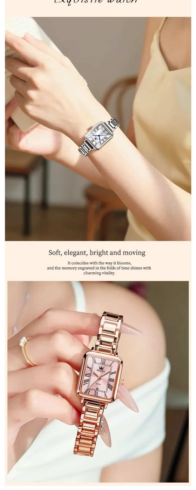 OLEVS 5641- ROSE GOLD PINK description image