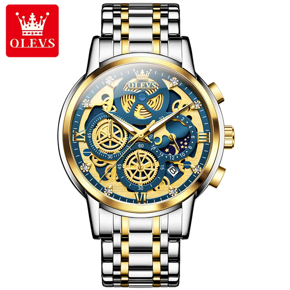 OLEVS 9947-GOLDEN BLUE