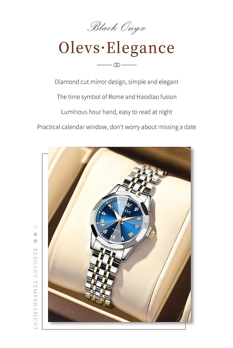 OLEVS 9931-GOLDEN BLUE description image