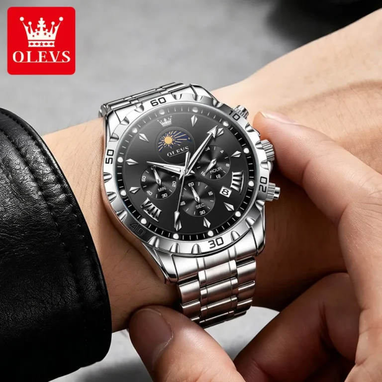 OLEVS 2949-SILVER BLACK description image