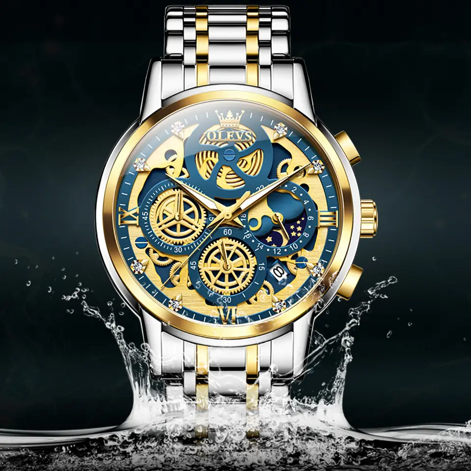 OLEVS 9947-GOLDEN BLUE image 2