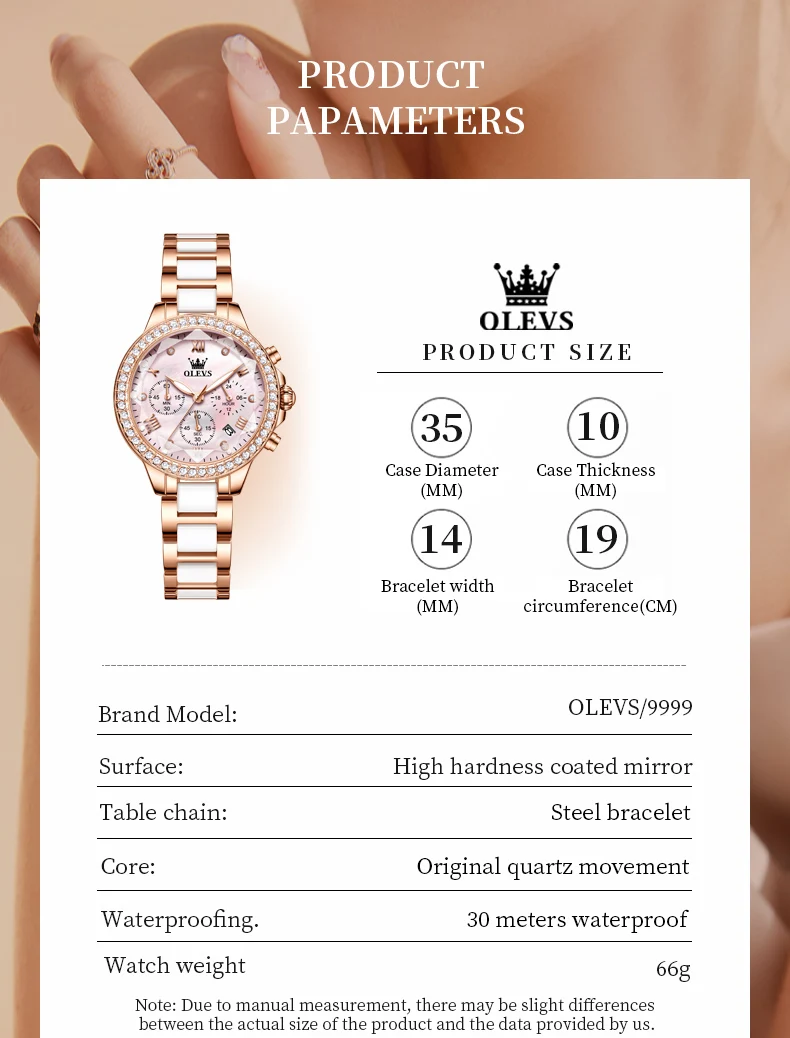 OLEVS 9999 - WHITE description image