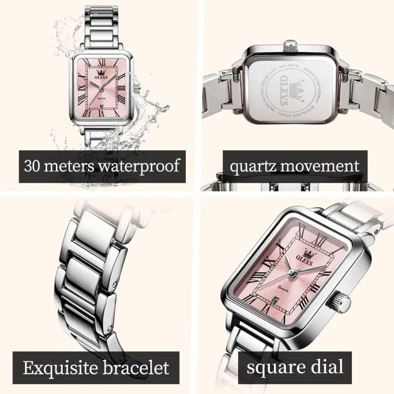 OLEVS 5641 -SILVER PINK description image