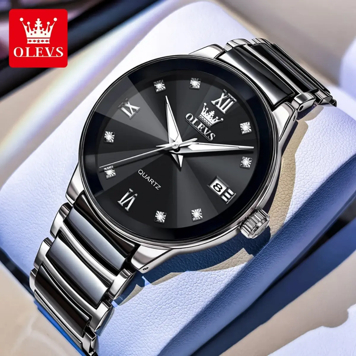 OLEVS 7114-SILVER BLACK image 2