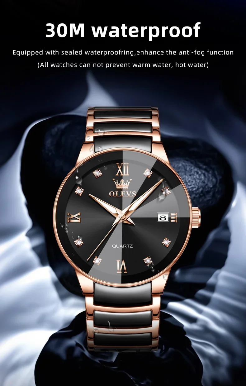 OLEVS 7114-ROSE BLACK description image